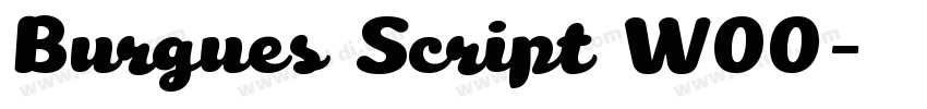 Burgues Script W00字体转换 Burgues Script W00字体转换